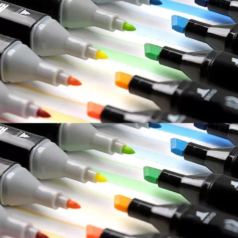 Comprar Marcadores Doble Punta 48 Piezas en Electroshopy - Ángulo 2